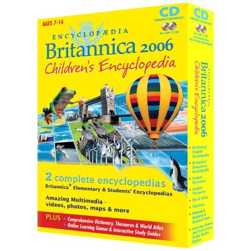 Encyclopaedia Britannica 2006 Children's Encyclopedia CD