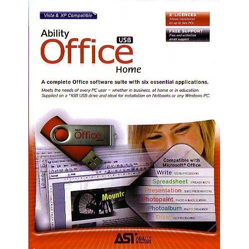 Ability Office-suite op USB-pensdrive (PC-cd)