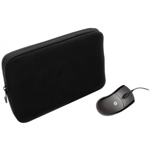 HP Mini Value Kit Bundle of Sleeve for 10.2 inch Netbook and 3 Button Optical Mouse