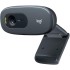 Logitech C270 HD Webcam, HD 720p/30fps, breedbeeld HD-video-oproep, HD lichtcorrectie, ruisonderdrukkende microfoon, voor Skype, FaceTime, Hangouts, WebEx, PC/Mac/Laptop/Macbook/Tablet - Zwart