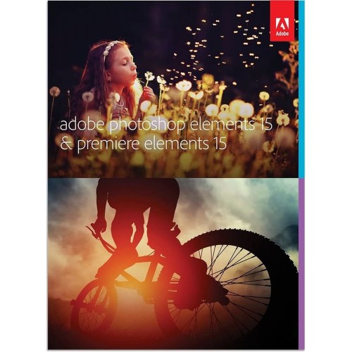 Adobe Photoshop Elements 15 and Premiere Elements 15 | Standard | PC/Mac | Disk