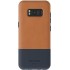 Jack Spade Coque Bicolore pour le Samsung Galaxy S8 - Marron Tan/BlUE Marine