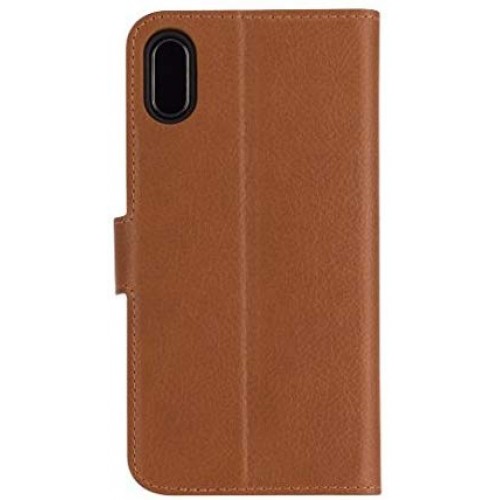 XQISIT Selection 5.8 "Case Wallet Brown – Covers for Mobile Phones (Wallet Case, Apple, iPhone X, 14.7 cm (5.8"), Brown)