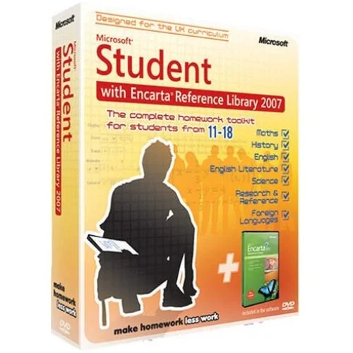 Microsoft Student 2007 (Incl. Encarta Reference Library 2007) (PC DVD