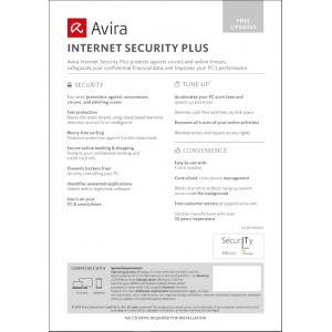 Avira Internet Security Plus | 4 Devices | 1 Year | Digital (ESD/EU)