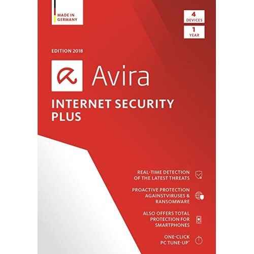 Avira Internet Security Plus | 4 Devices | 1 Year | Digital (ESD/EU)