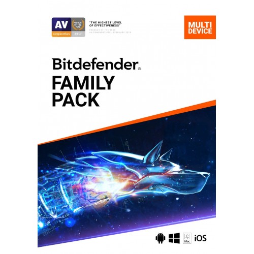 Bitdefender Family Pack 2020 | 15 Devices | 1 Year | Digital (ESD/EU)
