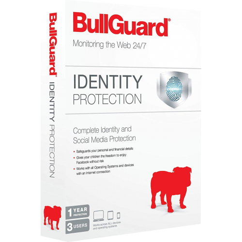 Bullguard Identity Protection Pack of 10 | 3 Devices | 1 Year | Retail Pack (by Post/EU)