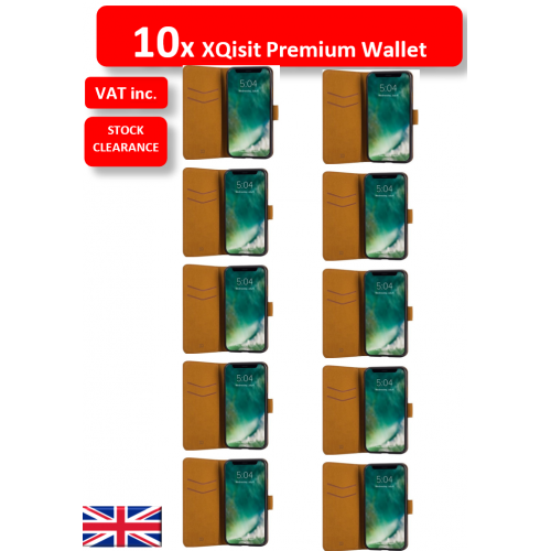 Portafoglio 10x Xqisit Apple iPhone X - XS MAGNETIC Slim Wallet Ultra Thin Flip Wallet UK