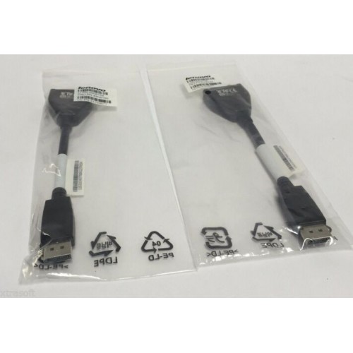 5 x IBM Lenovo DisplayPort to Single-Link DVI-D Cable (43N9159) FREE Del VAT inc