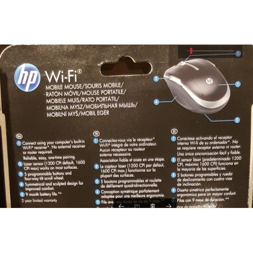 HP draadloze mobiele muis 5 knoppen SEALED| COMPATIBILITEIT: zie lijst van HP
