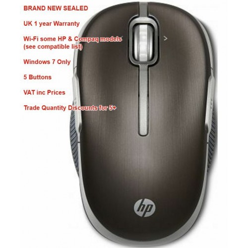 HP WiFi Wireless Mobile Mouse 5 pulsanti SIGILLATI| COMPATIBILITÀ: vedi elenco di HP