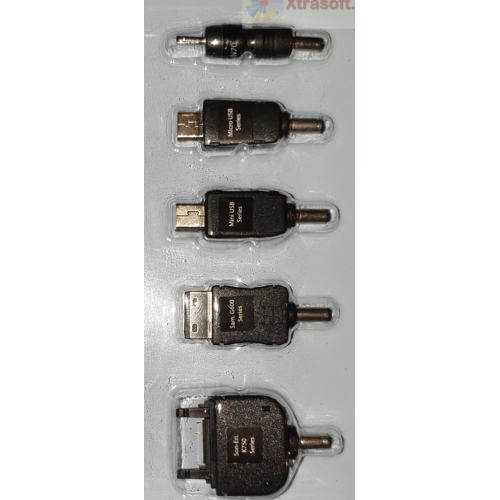 Potenza M8 universale 12v in caricabatterie da auto 5x Adattatori Accendisigari Mini/Micro USB UK
