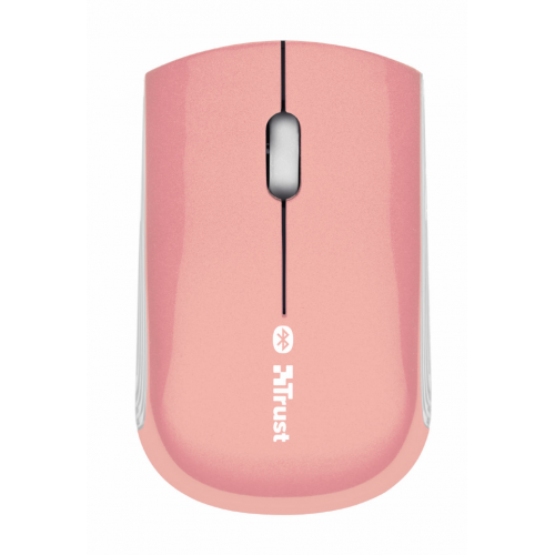 TRUST ZANOO PEARLY PINK BLUETOOTH 3 BUTTON SCROLL WHEEL MOUSE NEW SEALED VAT UK