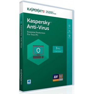 Kaspersky AntiVirus 2017 | 3 PC | 1 Year | Windows | Digital (ESD/UK+EU)