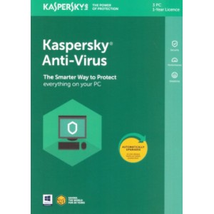 Kaspersky AntiVirus 2017 | 3 PC | 1 jaar | Doospakket (per Post/UK+EU)