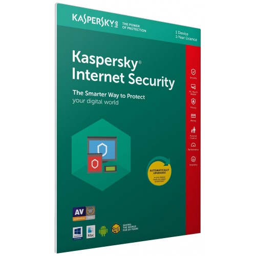 Kaspersky Internet Security 2018 | 1 Appareil | 1 An | Numérique (ESD/UE)