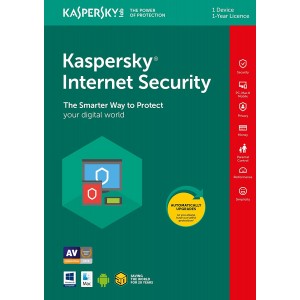 Kaspersky Internet Security 2018 | 1 apparaat | 1 jaar | Plat pakket (per Post/UK+EU)