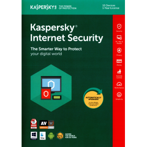 Kaspersky Internet Security 2018 | 10 Devices | 1 Year | Flat Pack (by Post/UK+EU)