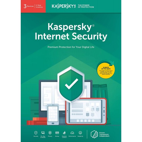 Kaspersky Internet Security 2019 | 3 Apparaten | 1 jaar | Digitaal (ESD/EU)