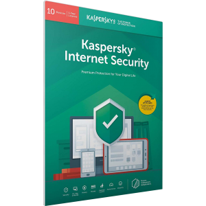 Kaspersky Internet Security 2019 | 10 Apparaten | 1 jaar | Plat pakket (per Post/UK+EU)