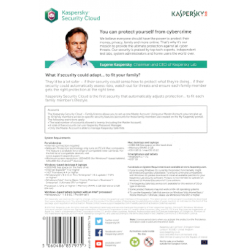 Kaspersky Security Cloud 2018 Family | 20 Apparaten | 1 Jaar | Digitaal (ESD/EU) Kaspersky Security Cloud 2018 Family | 20 Apparaten | 1 Jaar | Digitaal (ESD/EU)