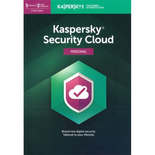 Nube de Seguridad Kaspersky 2019 Personal | 5 Dispositivos | 1 Año | Paquete Plano (por correo/UE)
