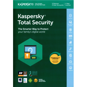 Kaspersky Total Security 2017 | 5 Devices | 1 Year | Flat Pack (by Post/UK+EU)
