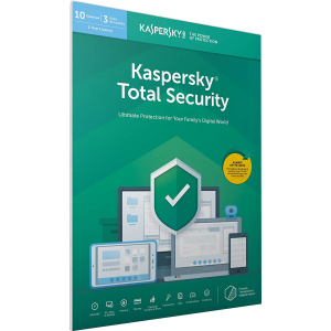 Kaspersky Total Security 2019 | 10 Apparaten | 1 jaar | Plat pakket (per Post/UK+EU)