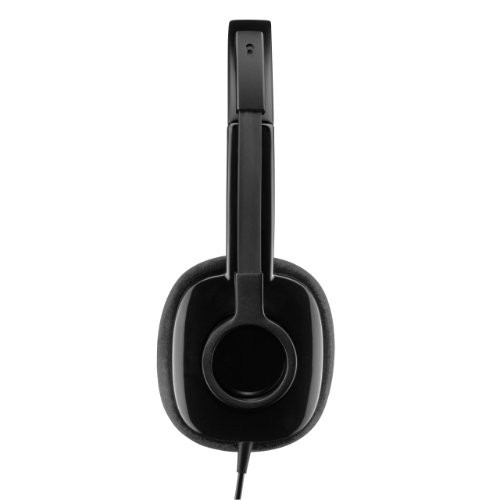 Logitech H250 Wired Stereo Headset - Over-The-Head - Semi-Open - Black