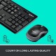 Logitech MK270 Wireless Keyboard and Mouse Combo for Windows, 2.4 GHz Wireless, Compact Wireless Mouse, 8 Multimedia & Shortcut Keys, 2-Year Battery Life, PC/Laptop, QWERTY UK Layout - Black