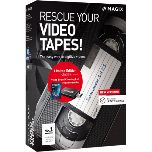 MAGIX Rescue your Videotapes! | French | Retail Pack (by Post/EU) MAGIX Rescue your Videotapes! | French | Retail Pack (by Post/EU)