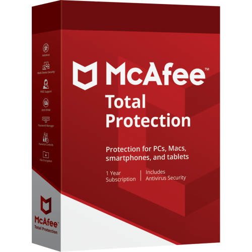 McAfee Total Protection 2020 | 3 Dispositivos | 1 Año | Digital (ESD/UE)