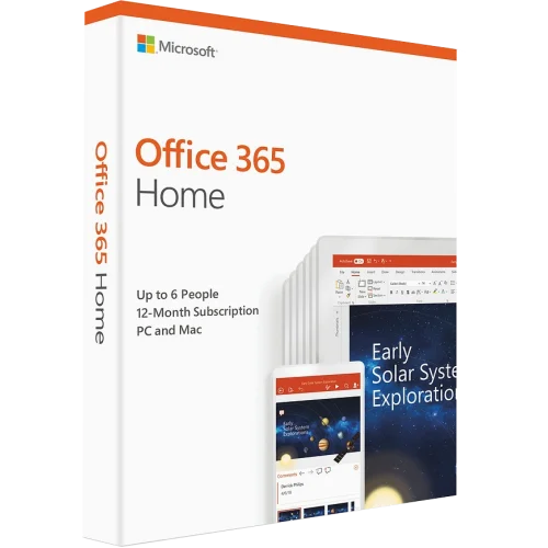 Microsoft Office 365 Hogar | 6 Usuarios | 30 Dispositivos | 1 Año | Paquete  de caja (por correo/UE) - Xtrasoft ES