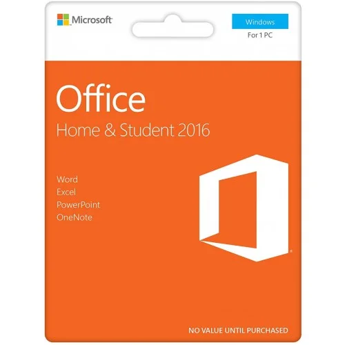 Microsoft Office Hogar y Estudiantes 2016 PC | 1 dispositivo | Inglés |  Paquete de caja (por Correo/UE) - Xtrasoft ES