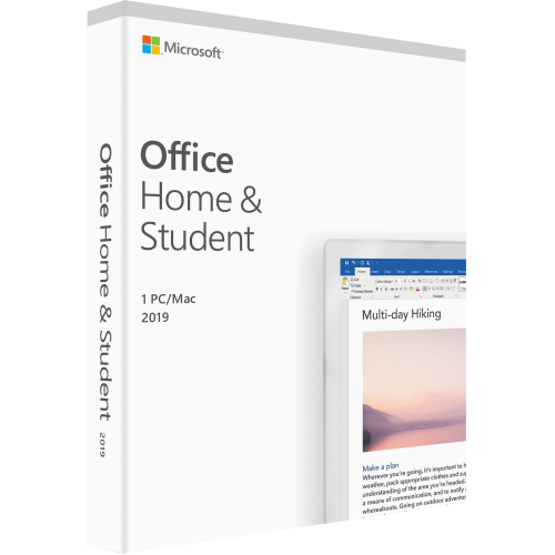 Microsoft Office Famille et Étudiant 2019 | 1 PC/Mac | Emballage Boîte (Par Poste/UE)