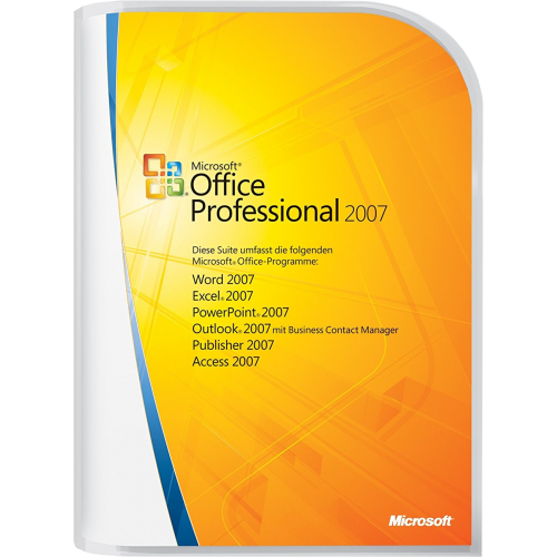 Microsoft Office Professional 2007 PC | 2 Device | Retail Pack (Disc & Licence)