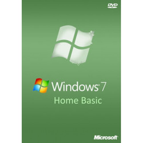 Microsoft Windows 7 Home Basic SP1 | Doospakket (Disc en Licentie)