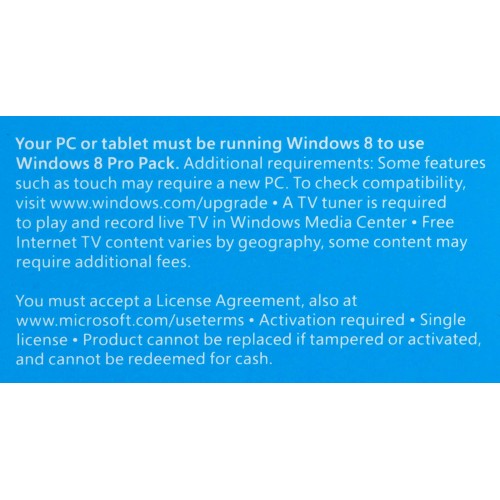 Microsoft Windows 8 Pro Pack 32/64bit | Pacchetto Scatola Licenza) Microsoft Windows 8 Pro Pack 32/64bit | Pacchetto Scatola Licenza)
