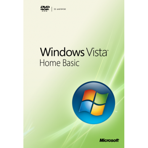 Microsoft Windows Vista Home Basic SP2 | Standardverpackung (Disc und Lizenz)