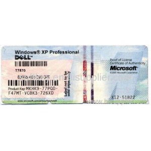 Microsoft Windows XP Professional SP3 Edition | Dell OEM Reinstallation (Licence)