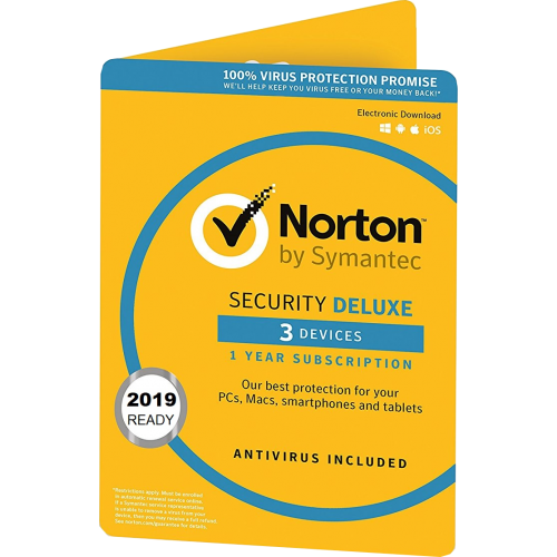 Norton Security 2019 Deluxe | 3 Devices | 1 Year | Digital (ESD/EU)