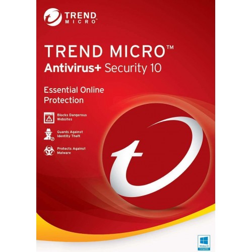 Trend Micro Antivirus+ Security 2020 | 1 PC | 1 An | Numérique (ESD/UE)