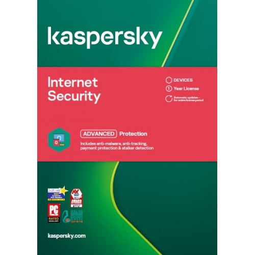 Kaspersky Internet Security 2021 | 1 Apparaat | 1 Jaar | Digitaal (ESD/UK)